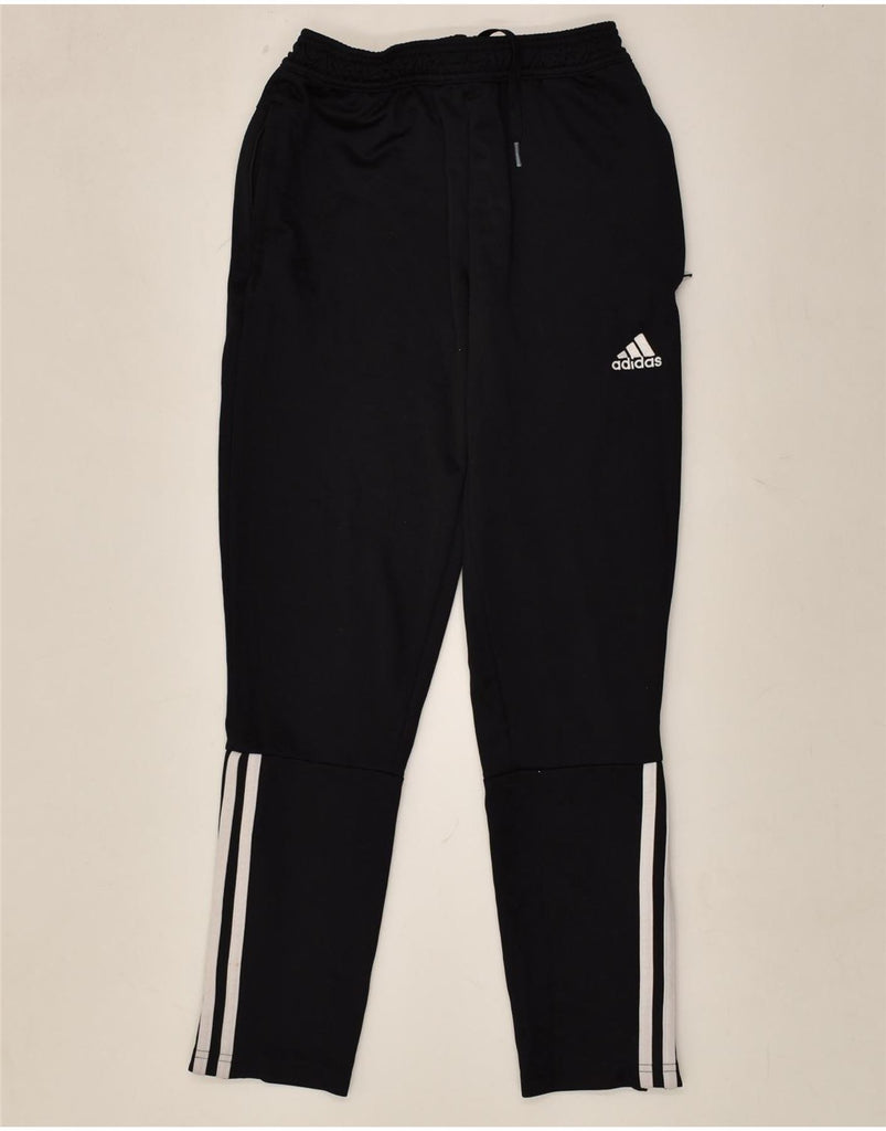 ADIDAS Girls Tracksuit Trousers 11-12 Years Black Polyester | Vintage Adidas | Thrift | Second-Hand Adidas | Used Clothing | Messina Hembry 