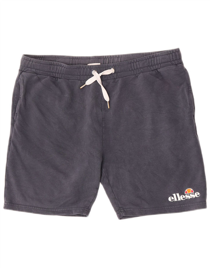 Ellesse Mens Sport Shorts Medium Navy Blue Cotton