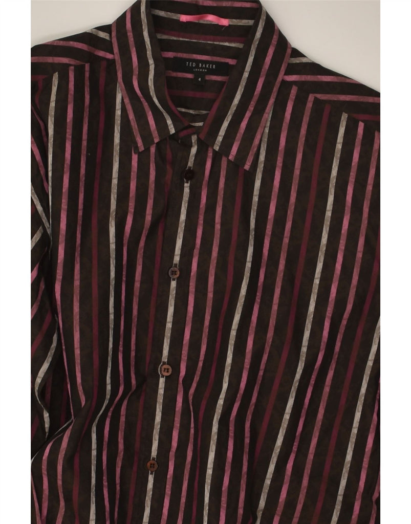 TED BAKER Mens Shirt Size 4 Large Multicoloured Striped | Vintage Ted Baker | Thrift | Second-Hand Ted Baker | Used Clothing | Messina Hembry 