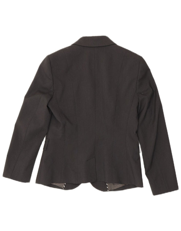 Sisley Womens 2 Button Blazer Jacket IT 42 Medium Grey Polyester