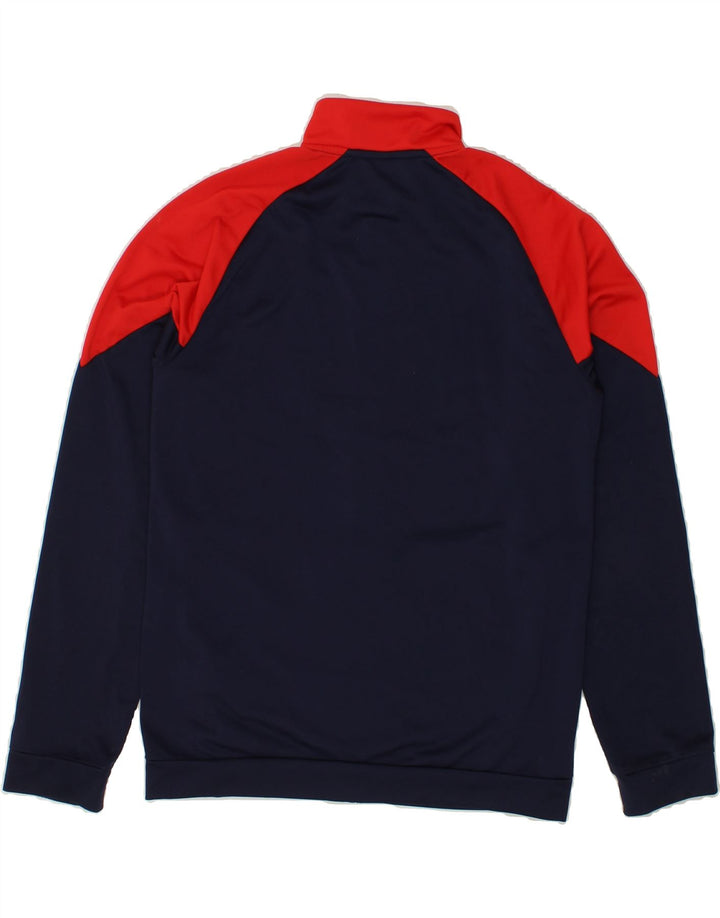 PUMA Boys Graphic Tracksuit Top Jacket 15-16 Years Navy Blue Colourblock Vintage Puma and Second-Hand Puma from Messina Hembry 