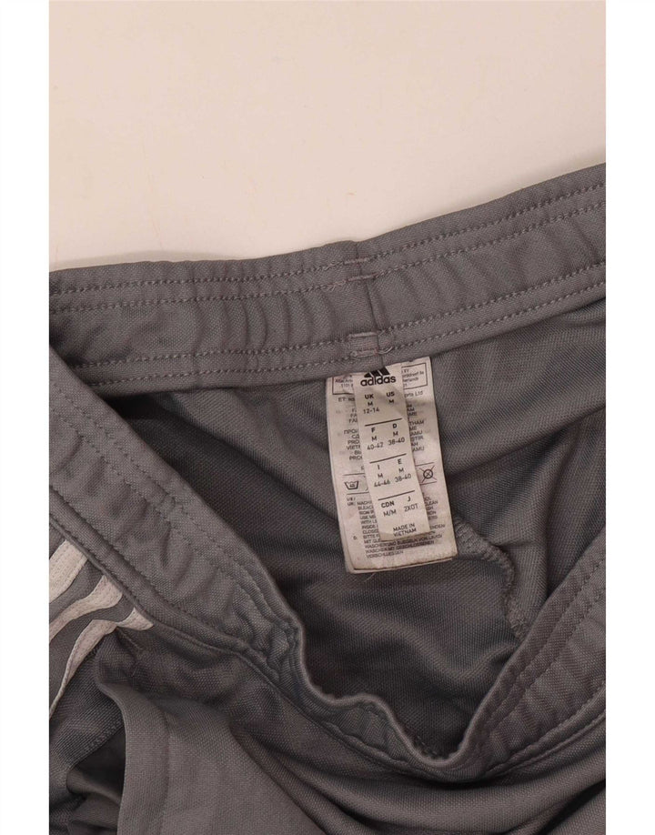 Adidas Womens Tracksuit Trousers UK 12/14 Medium Grey Polyester