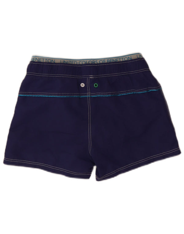 Benetton Boys Graphic Swimming Shorts 11-12 Years 2XL Purple Polyester