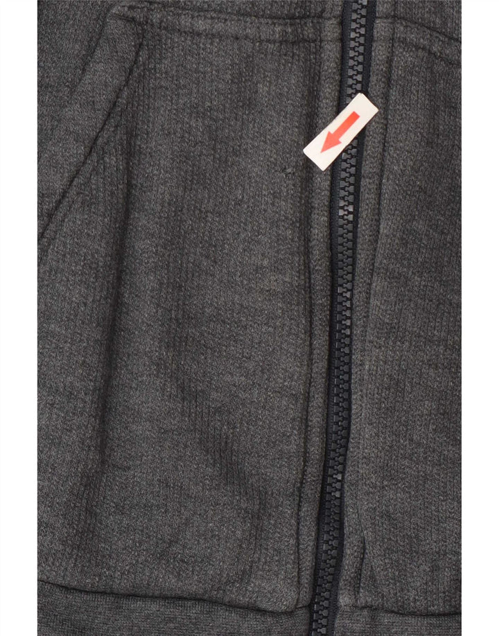 Adidas Mens Zip Hoodie Sweater Medium Grey Cotton
