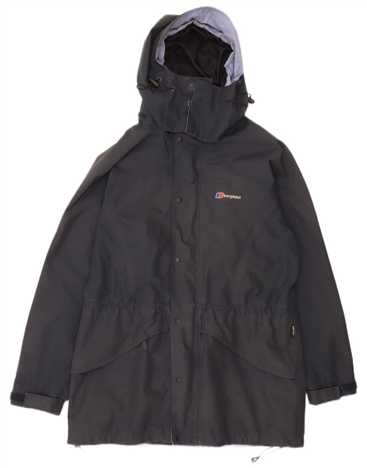 Berghaus Womens Oversized Hooded Windbreaker Jacket UK 16 Large Navy Blue