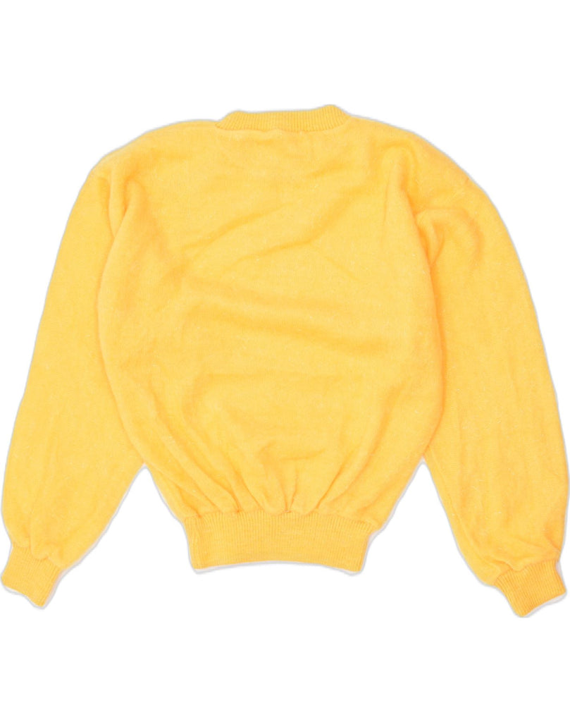 VINTAGE Womens Crew Neck Jumper Sweater UK 20 2XL Yellow Acrylic | Vintage | Thrift | Second-Hand | Used Clothing | Messina Hembry 