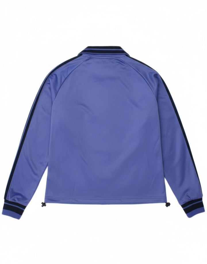 Asics Womens Tracksuit Top Jacket UK 12 Medium Purple Polyester