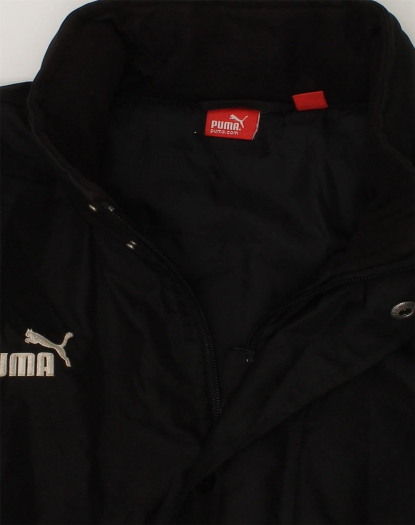 PUMA Boys Windbreaker Jacket 15-16 Years Black Polyester | Vintage Puma | Thrift | Second-Hand Puma | Used Clothing | Messina Hembry 