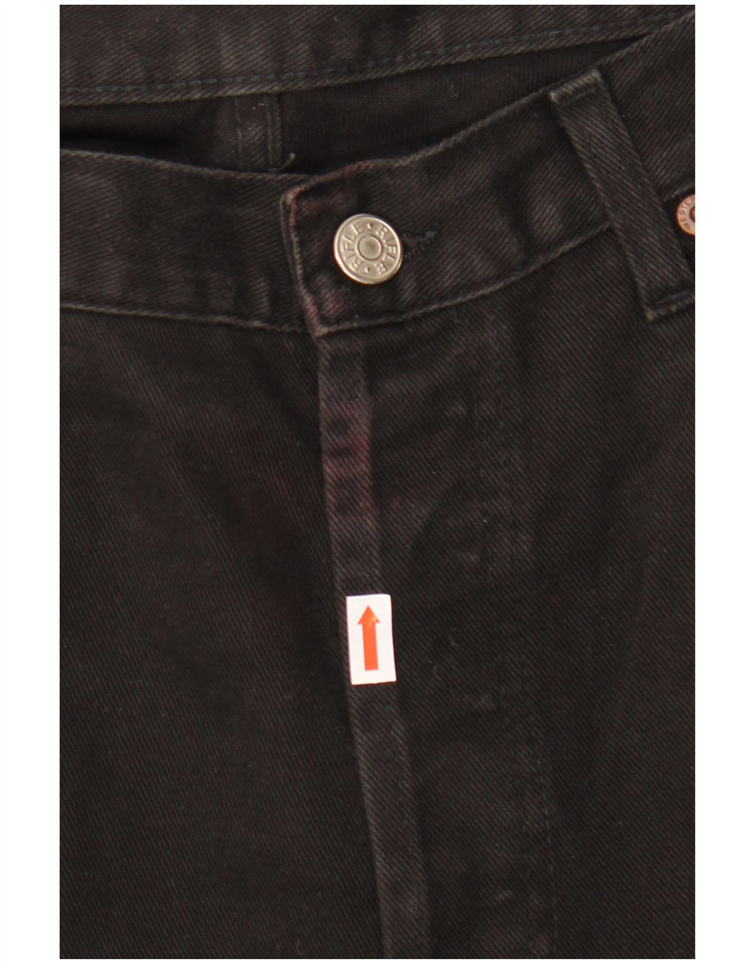 Rifle Womens Straight Jeans W36 L34 Black Cotton