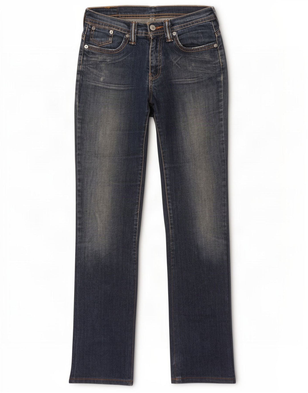 Levi's Womens Straight Jeans W28 L34 Blue Cotton