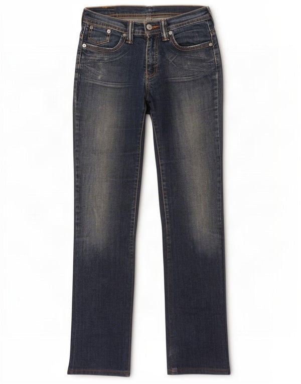 Levi's Womens Straight Jeans W28 L34 Blue Cotton