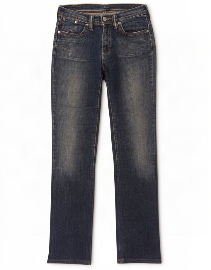 Levi's Womens Straight Jeans W28 L34 Blue Cotton