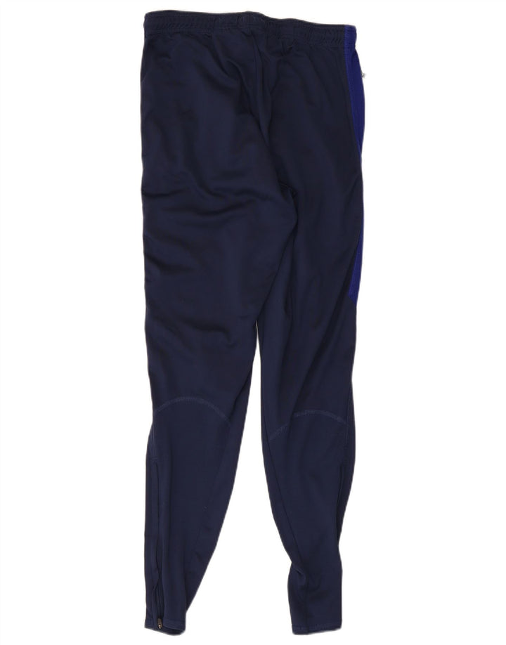 Nike Mens England Tracksuit Trousers Small  Navy Blue Colourblock Polyester