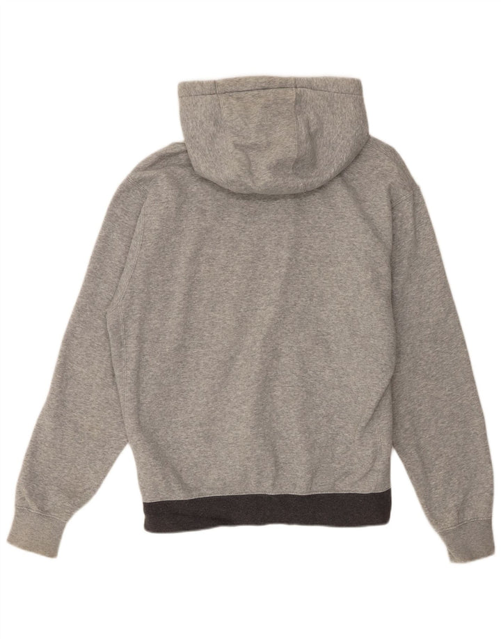 Nike Mens Zip Hoodie Sweater Medium Grey Flecked Cotton