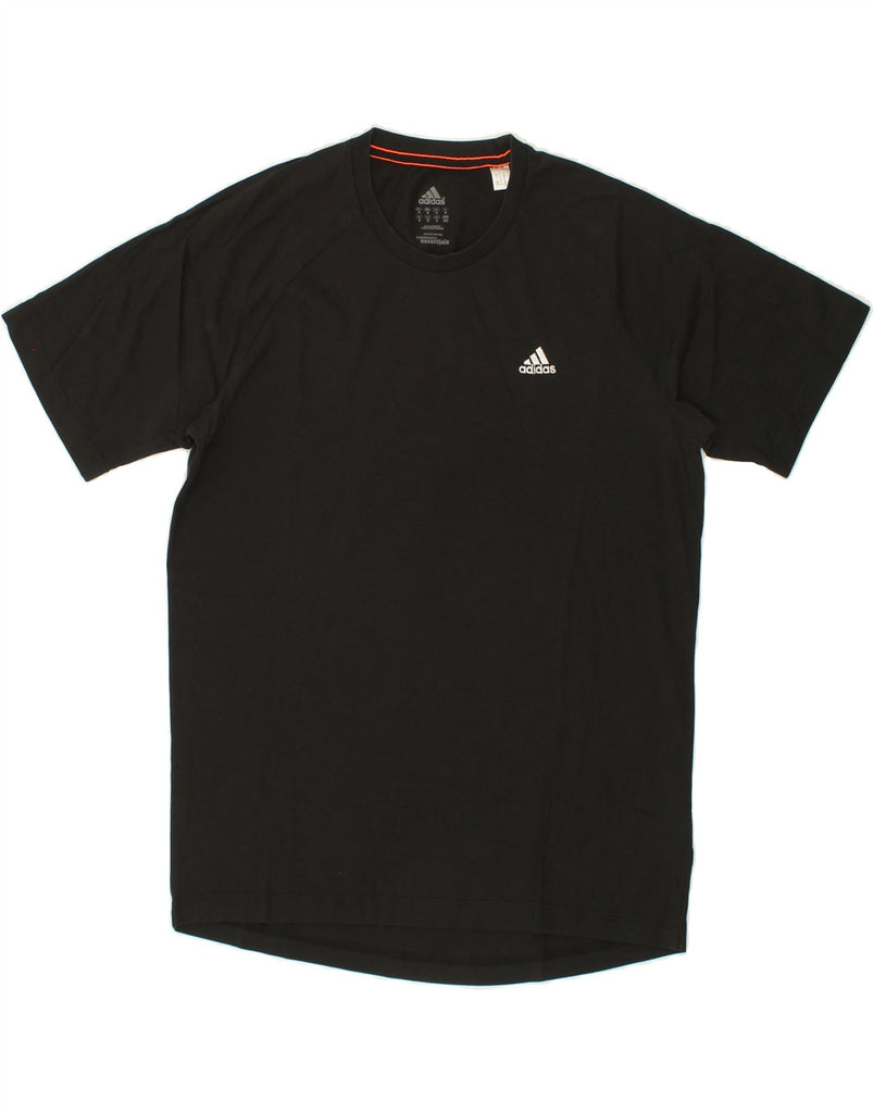 ADIDAS Mens T-Shirt Top Medium Black Cotton Vintage Adidas and Second-Hand Adidas from Messina Hembry 