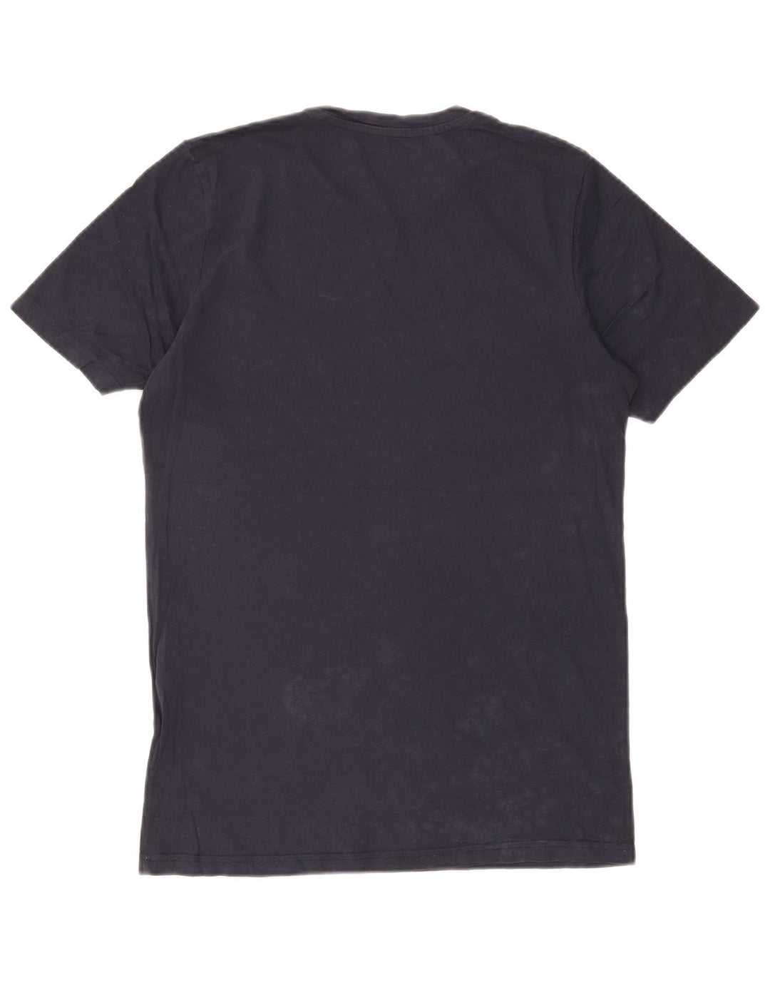 Jack & Jones Mens Graphic T-Shirt Top Medium Navy Blue Cotton