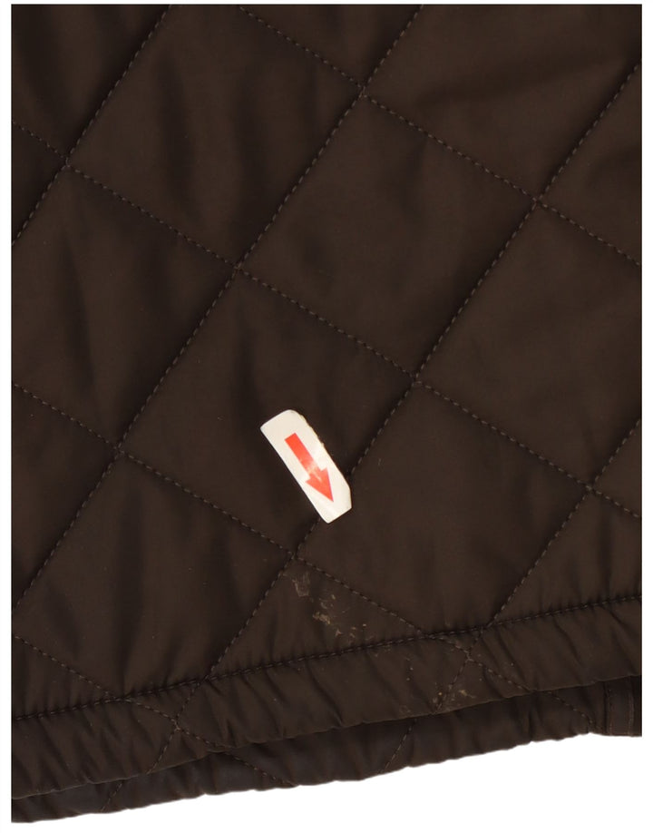 Barbour Mens Quilted Jacket UK 40 Large Khaki Polyester