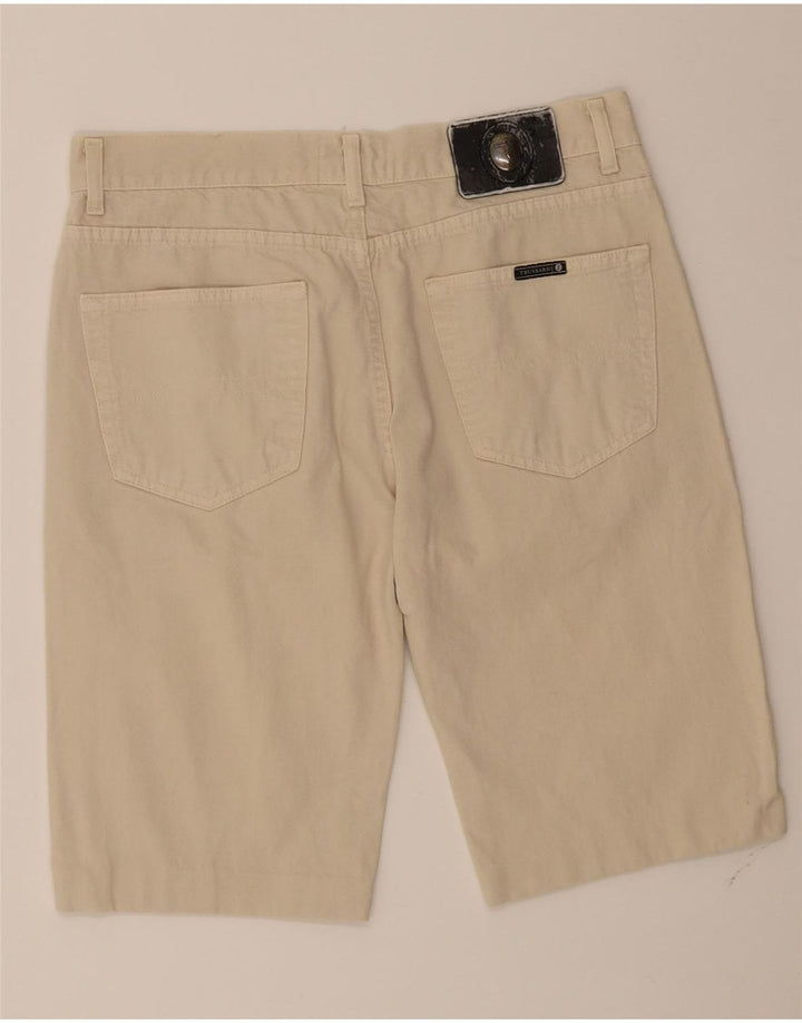 TRUSSARDI Mens Casual Shorts W32 Medium Beige Cotton Vintage Trussardi and Second-Hand Trussardi from Messina Hembry 