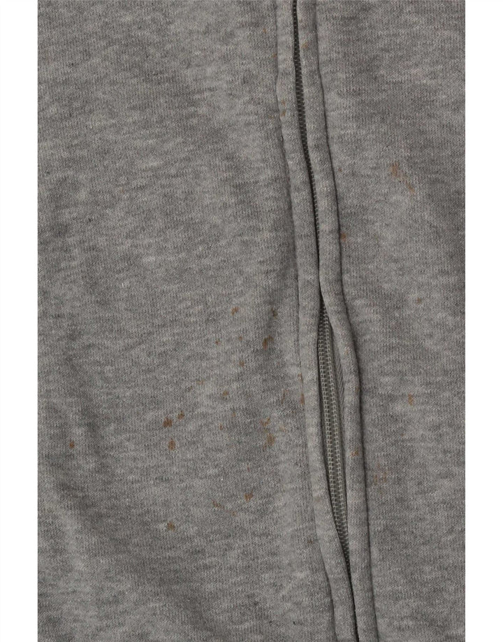 Champion Boys Graphic Tracksuit Top Jacket 9-10 Years Medium Grey Flecked