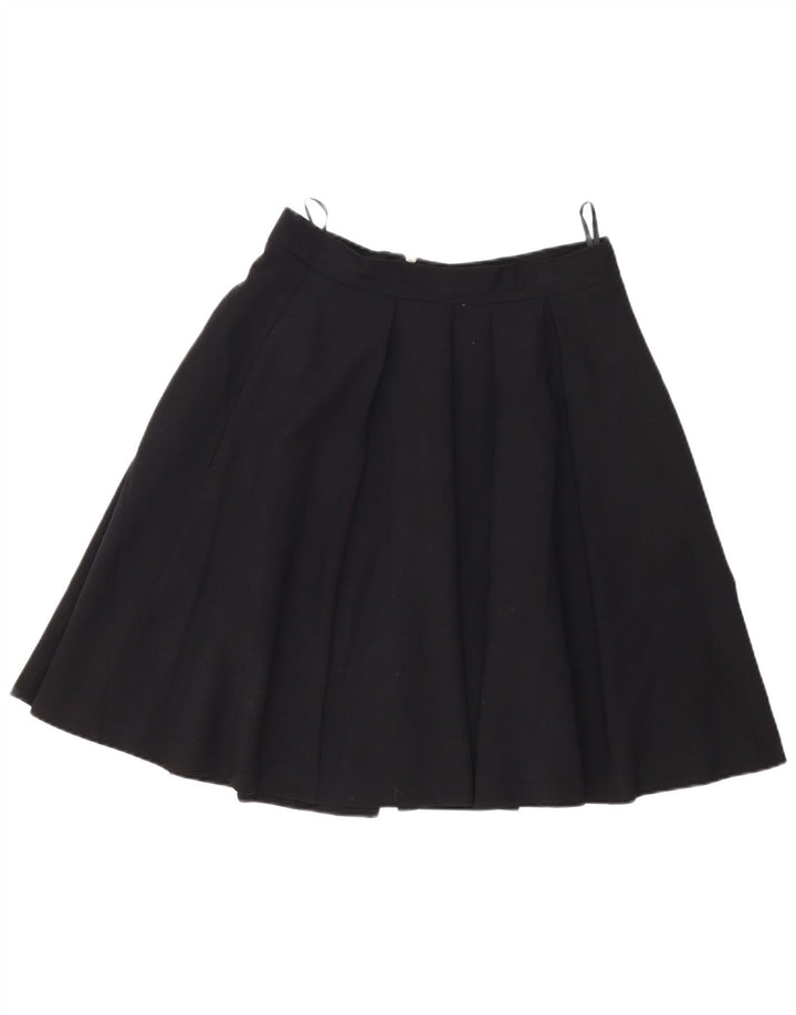 French Connection Womens Pleated A-Line Skirt UK 12 Medium W28 Black
