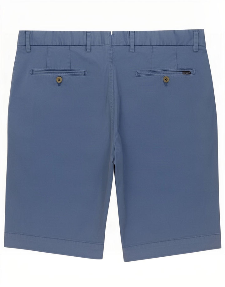 Hackett Mens Chino Shorts IT 52 XL W36 Blue Cotton