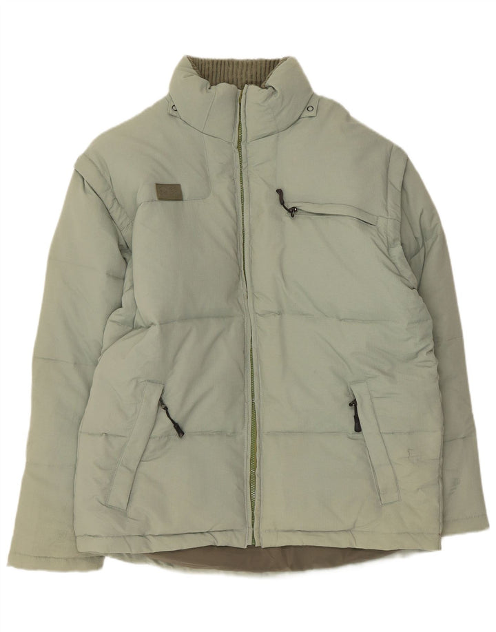 Fila Mens Padded Jacket UK 36 Small Green Polyamide