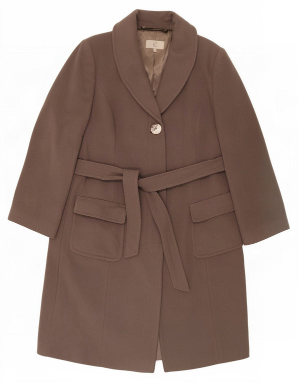 CC Womens Overcoat IT 44 Medium Grey Wool