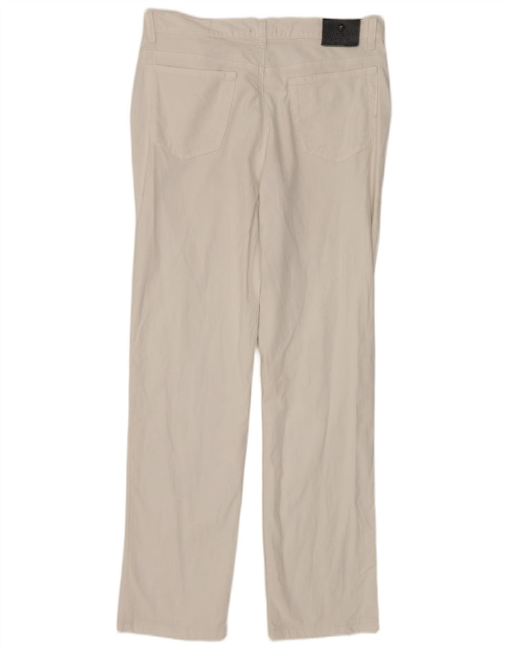 Versace Womens Straight Jeans W32 L29 White Cotton
