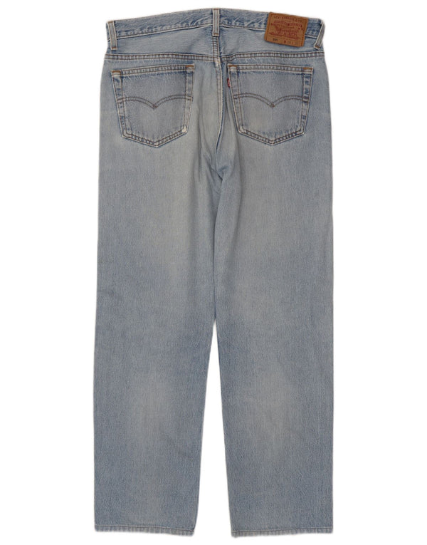 Levi's Mens 501 Distressed Straight Jeans W34 L29 Blue Cotton