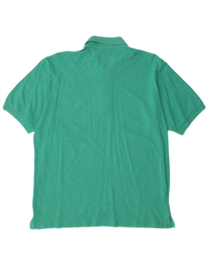 Sergio Tacchini Mens Polo Shirt Large Green Cotton