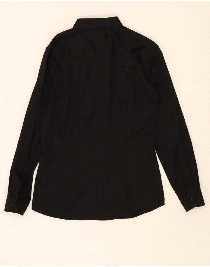 JACK & JONES Mens Shirt Medium Black Cotton Vintage Jack & Jones and Second-Hand Jack & Jones from Messina Hembry 