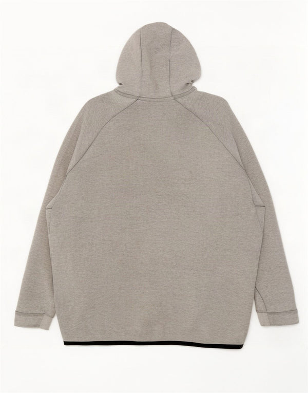 Nike Mens Zip Hoodie Sweater XL Grey Cotton