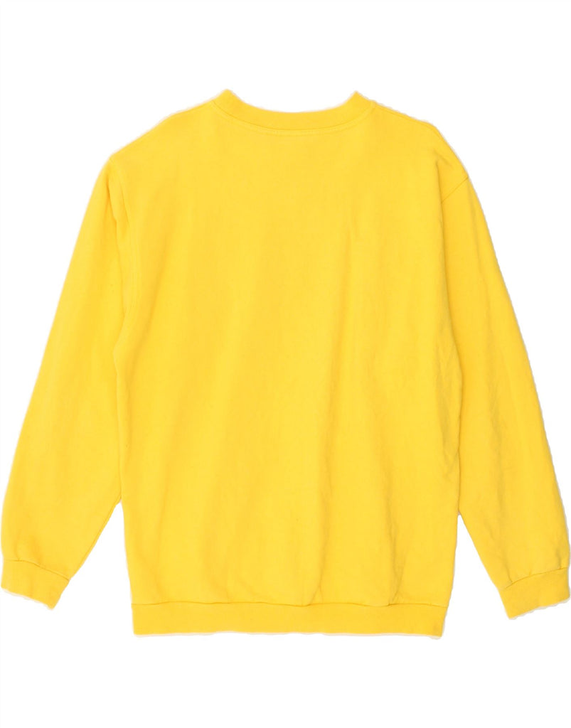 HUMMEL Mens Graphic Sweatshirt Jumper Medium Yellow Cotton | Vintage Hummel | Thrift | Second-Hand Hummel | Used Clothing | Messina Hembry 