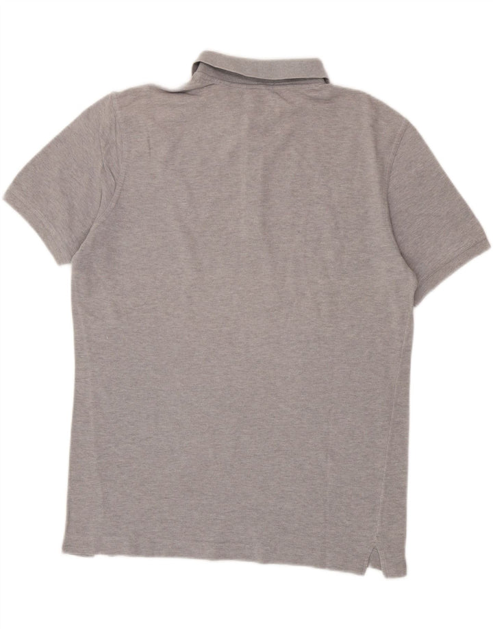 BENETTON Mens Polo Shirt Medium Grey