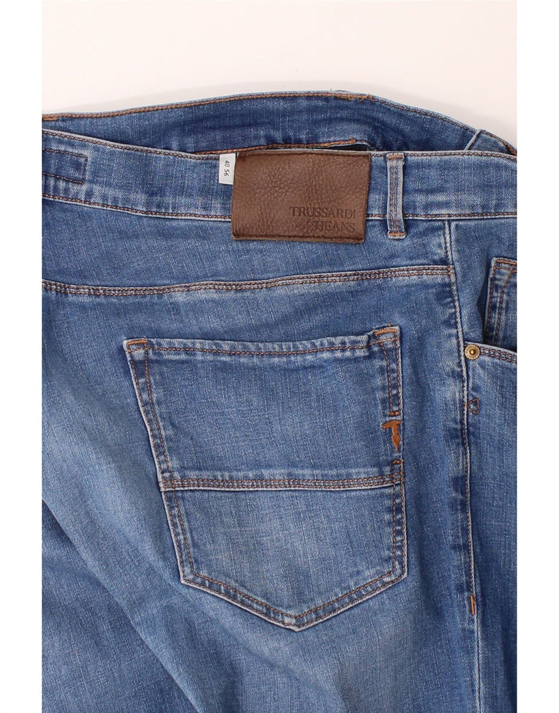 TRUSSARDI Mens Slim Jeans IT 56 3XL W40 L30 Blue Cotton Vintage Trussardi and Second-Hand Trussardi from Messina Hembry 