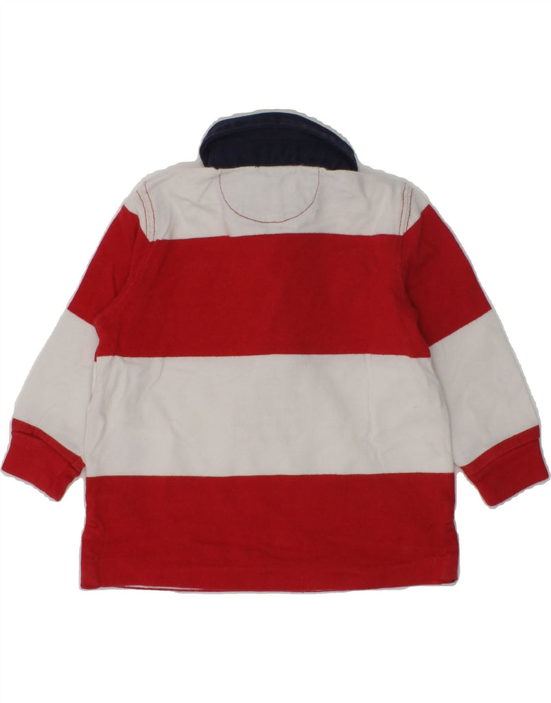 RALPH LAUREN Baby Boys Long Sleeve Rugby Polo Shirt 3-6 Months Red Striped | Vintage Ralph Lauren | Thrift | Second-Hand Ralph Lauren | Used Clothing | Messina Hembry 