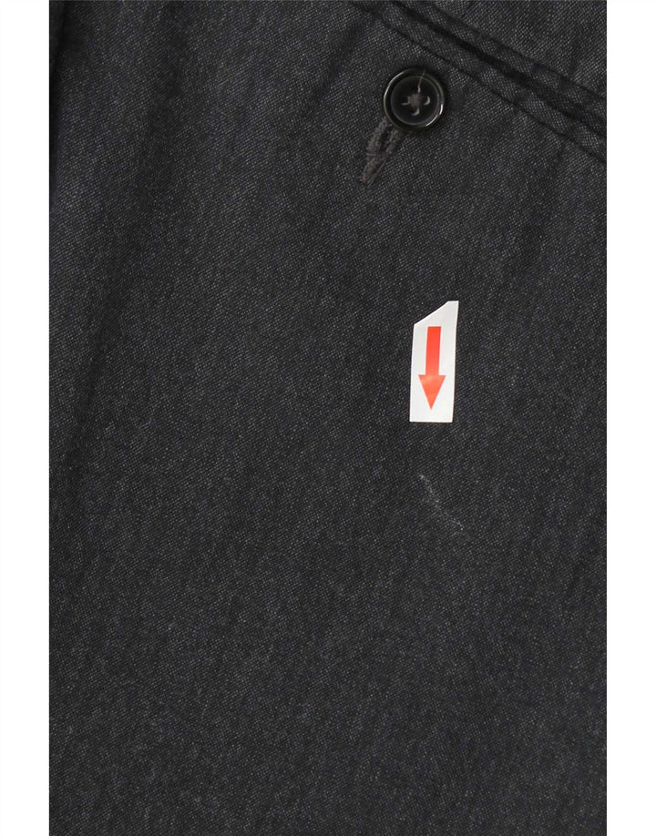 Marks & Spencer Mens Slim Fit Chino Trousers W34 L29 Navy Blue Polyester