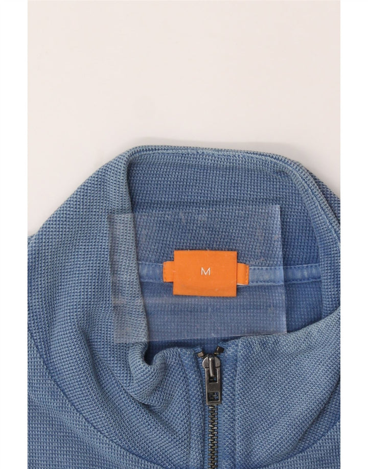 HUGO BOSS Mens Slim Fit Tracksuit Top Jacket Medium Blue Cotton Vintage Hugo Boss and Second-Hand Hugo Boss from Messina Hembry 