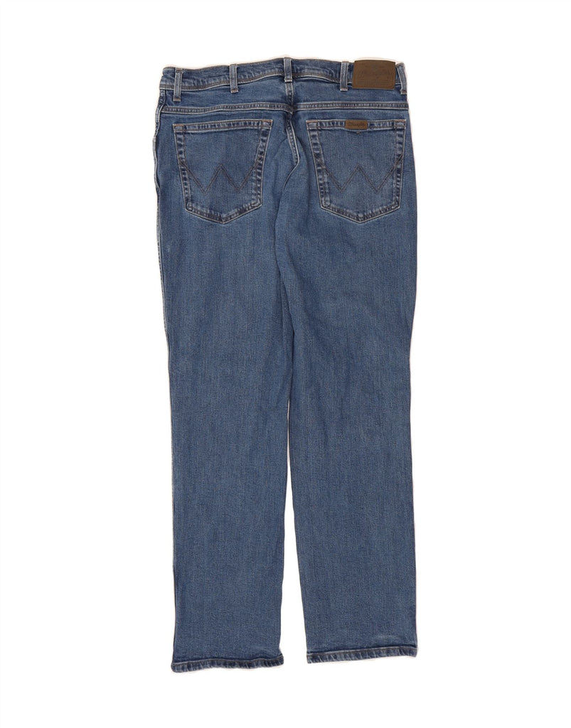 WRANGLER Mens Regular Fit Straight Jeans W36 L34 Blue Cotton Vintage Wrangler and Second-Hand Wrangler from Messina Hembry 