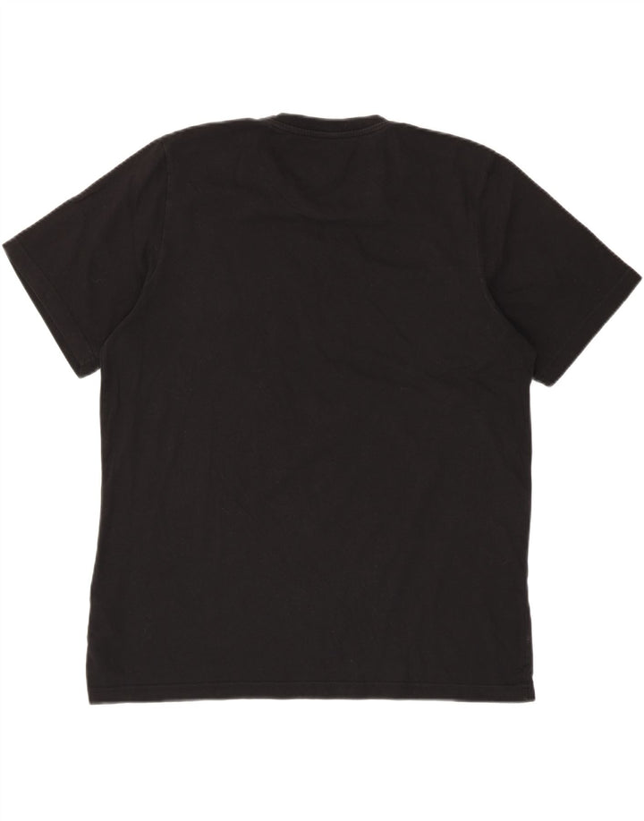 ADIDAS Mens Graphic T-Shirt Top Large Black Cotton Vintage Adidas and Second-Hand Adidas from Messina Hembry 