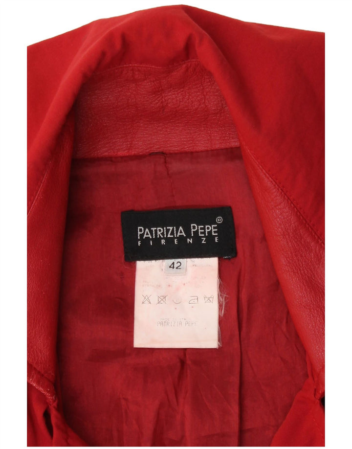 Patrizia Pepe Womens Overcoat IT 42 Medium Red