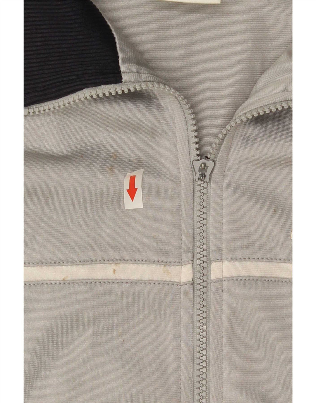 Adidas Mens Graphic Tracksuit Top Jacket Medium Grey Colourblock Polyester