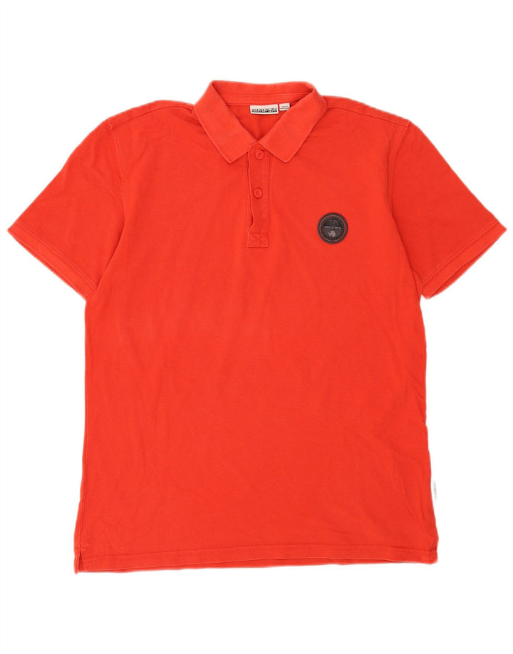 Napapijri Mens Polo Shirt Medium Red