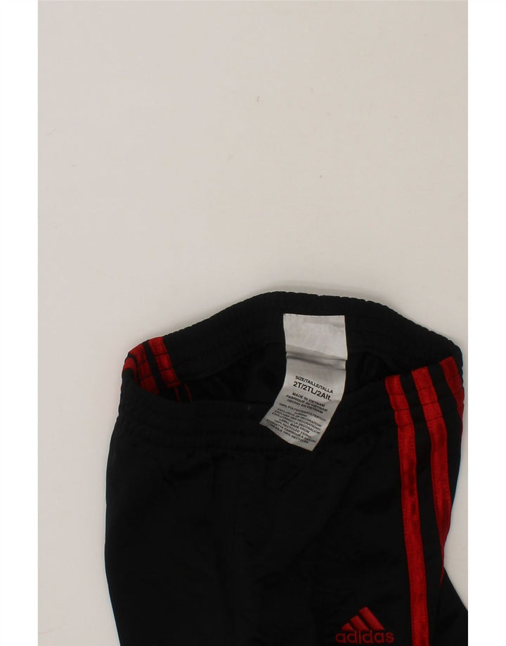 ADIDAS Baby Boys Tracksuit Trousers 18-24 Months Black Polyester Vintage Adidas and Second-Hand Adidas from Messina Hembry 