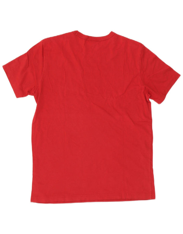 Champion Mens Graphic T-Shirt Top Medium Red