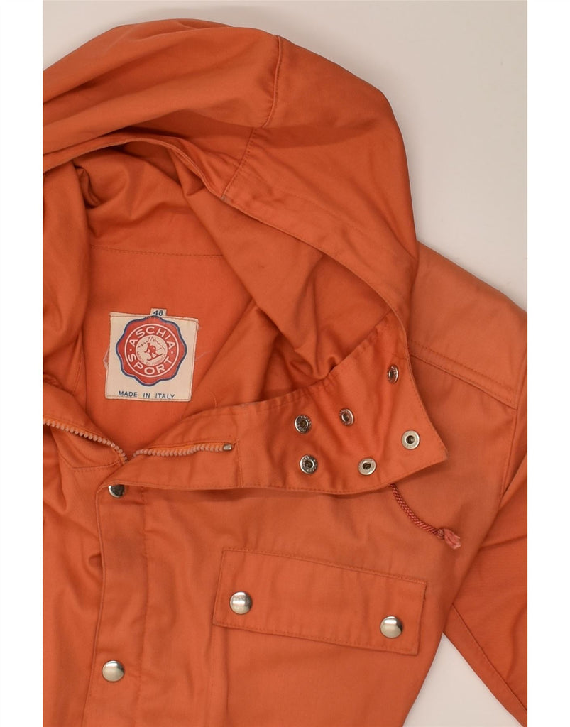 VINTAGE Womens Hooded Utility Jacket EU 48 2XL Orange | Vintage Vintage | Thrift | Second-Hand Vintage | Used Clothing | Messina Hembry 