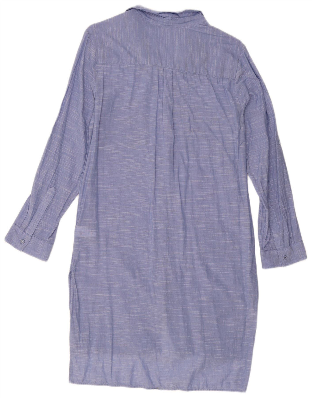 MARKS & SPENCER Womens Long Sleeve Oversized Shirt Dress UK 10 Small Blue