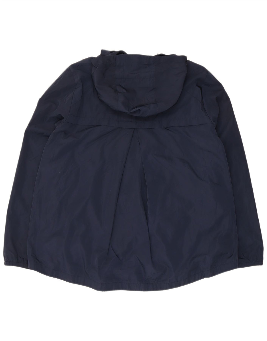 Tommy Hilfiger Womens Hooded Rain Jacket UK 16 Large Navy Blue Polyester