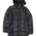 Bomboogie Womens Hooded Oversized Padded Coat US 4 Small Navy Blue