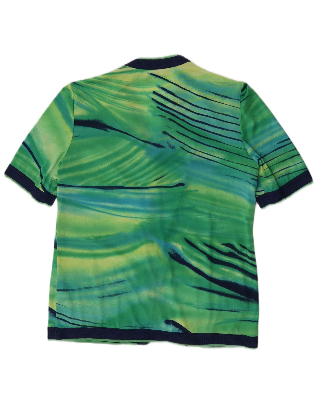 Domina Womens Short Sleeve Cardigan Top IT 44 Medium Green Tie Dye